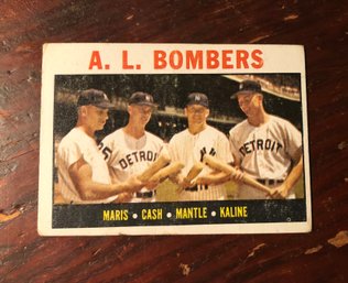 1964 Mantle Maris Kaline Cash Baseball Card (low Grade)