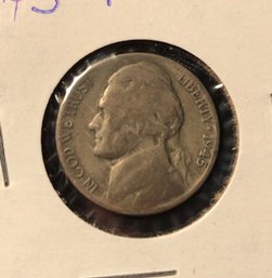 1945 P Silver Jefferson War Nickel