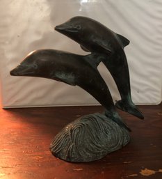 Metal Dolphin Decor
