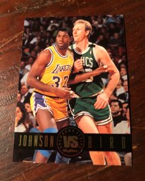 1994 Skybox Larry Bird And Magic Johnson Basketball Card.