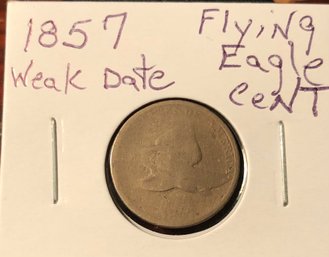 1857 Flying Eagle Penny (Weak Date)