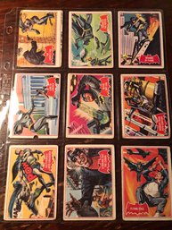 1966 Batman Red Bat 9 Cards (Low Grade)