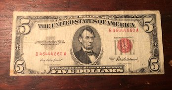 1953 A - Five Dollar Bill
