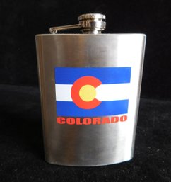 Colorado 8 Oz Metal Flask