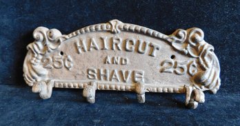 Cast Iron Haircut And Shave Sign