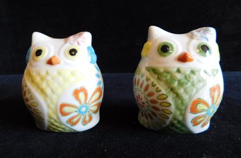 Ceramic Owls Salt & Pepper Shakers