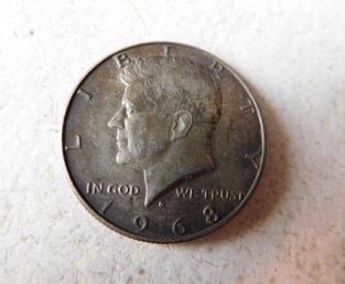 1968 D 40 Percent Silver Kennedy Half Dollar