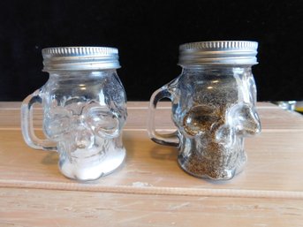 Glass Skulls Salt & Pepper Shakers