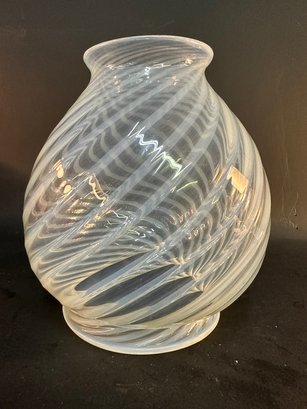 Fine Antique Swirl Glass Shade