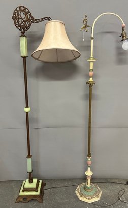 Two Antique Floor Lamps