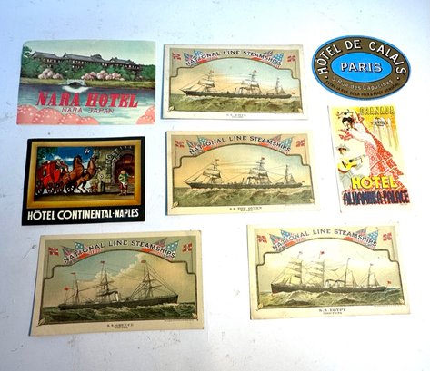 Vintage Luggage Trade Stickers