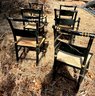 Set Of Six Vintage Hitchcock Chairs