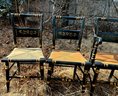 Set Of Six Vintage Hitchcock Chairs