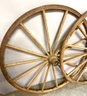 Pair Of Antique Wagon Wheels 39 Inches