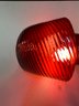 Antique Ribbed Ruby Glass Shade