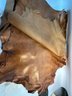 Five Leather Hides Natural Finish