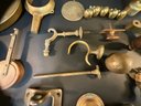 Group Of Brass Balls, Holders, Covers & Accessories