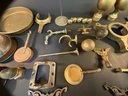 Group Of Brass Balls, Holders, Covers & Accessories