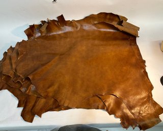 Group Of Five Leather Hides