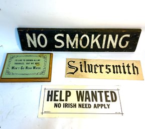 Variety Of Vintage Signs