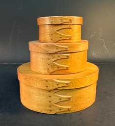Stack Of Three Shaker Type Boxes