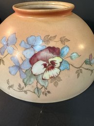 Nicely Painted Victorian Glass Lamp Shade