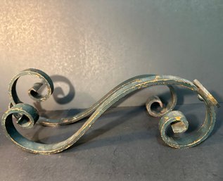 Pair Of Antique Iron Hangers Approx. 12 Inches