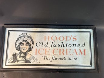 Advertising Hood Ice Cream Framed Print