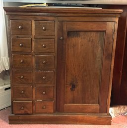 Vintage Small Chest With Cupboard