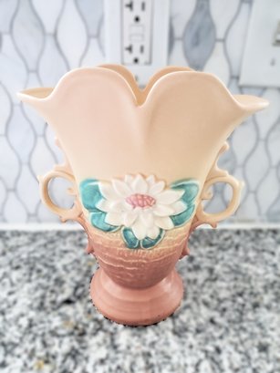 Hull Art Pottery 8-1/2 Vase Water Lily Pattern # L- 8