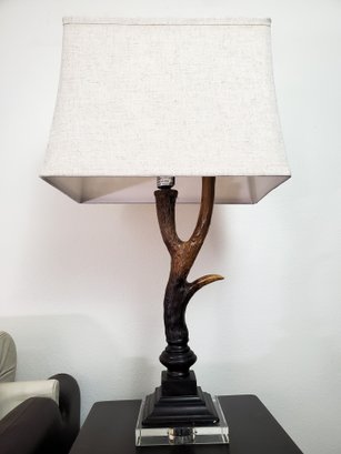 Ceramic Antler Table Lamp