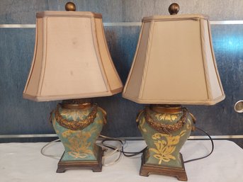 2 Victorian Style Table Lamps