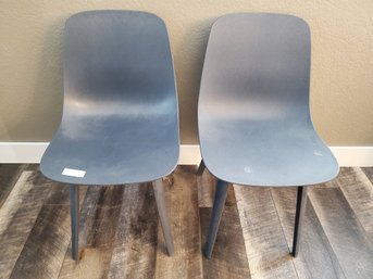 2 Navy IKEA Dining Chairs