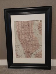 Map Of Lower Manhattan Print