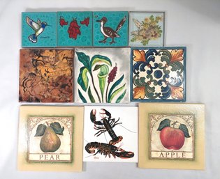 Lot Of Various Ceramic Tiles