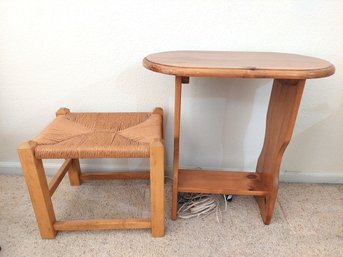 Wooden Display Foot Stool Or Seat