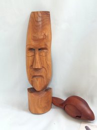 2 Wooden Carvings