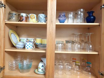 Large Cupboard Of Drinkware