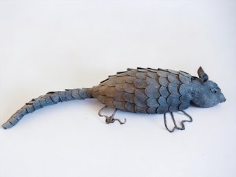 Scaly Metal Art Armadillo