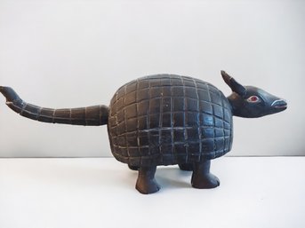 Geometric Wooden Armadillo