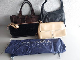 Designer Leather And Faux Leather Bags Arcadia B Makowsky And More