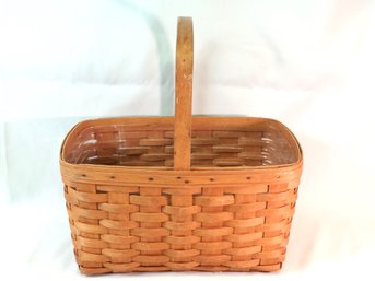 Longaberger Basket With Handle Handwoven