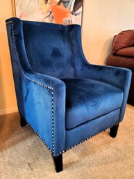 Blue Felt Chair