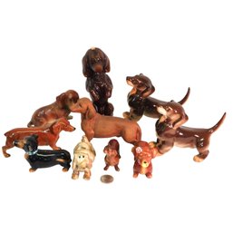 Ceramic Russian Napco Etc. Collection Dachshund Hound Dogs
