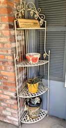 Rustic Foldable Plant Stand