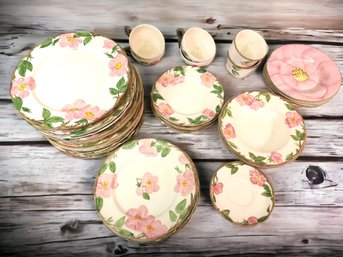 Franciscan Desert Rose Plates And Cups