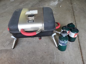 Expert Grill Camping Gas Grill With 3 Extra Propane Canisters