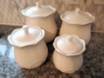 4 Piece Set Of Princess House Kitchen Jars