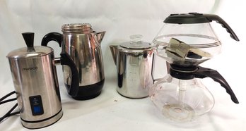 Lot Of Coffee Makers And Frother