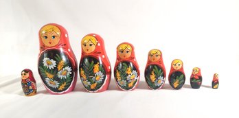 Russian Matryoshka 7 Pc. Handmade Russian Nesting Doll